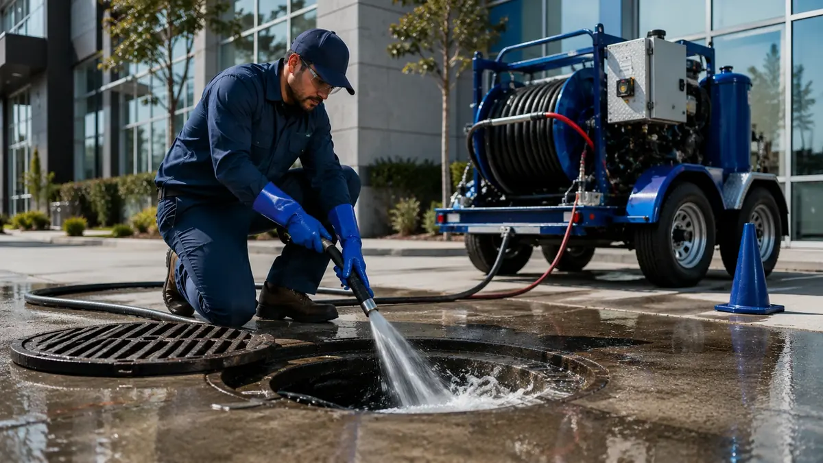Commercial Hydro Jet Drain Cleaning in Lagunitas