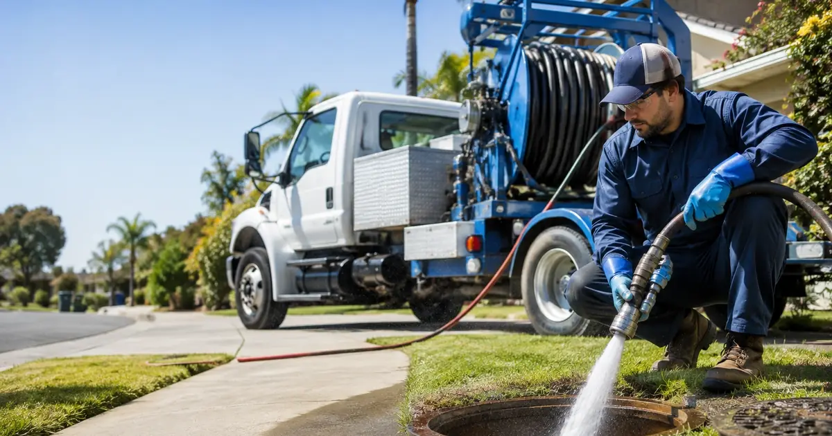 Hydro jet sewer cleaning Lagunitas