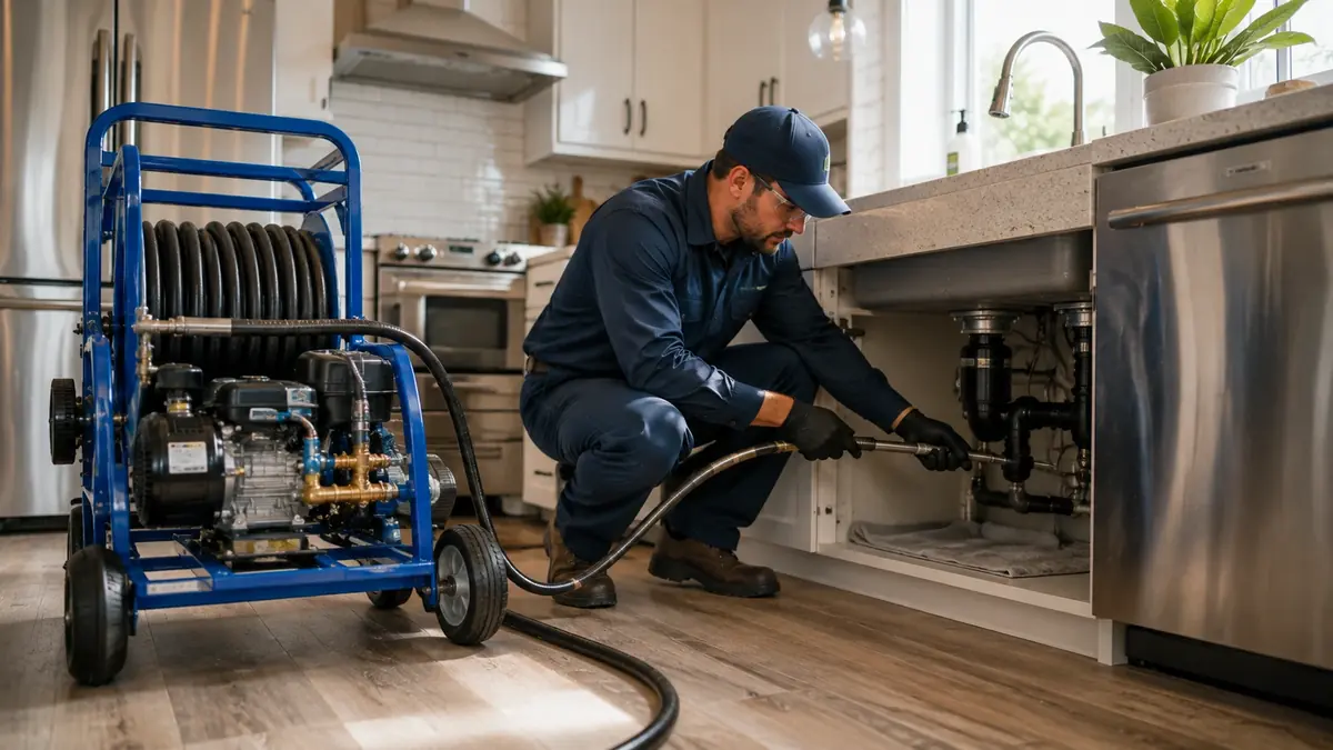 Kitchen Drain Hydro Jetting in Lagunitas