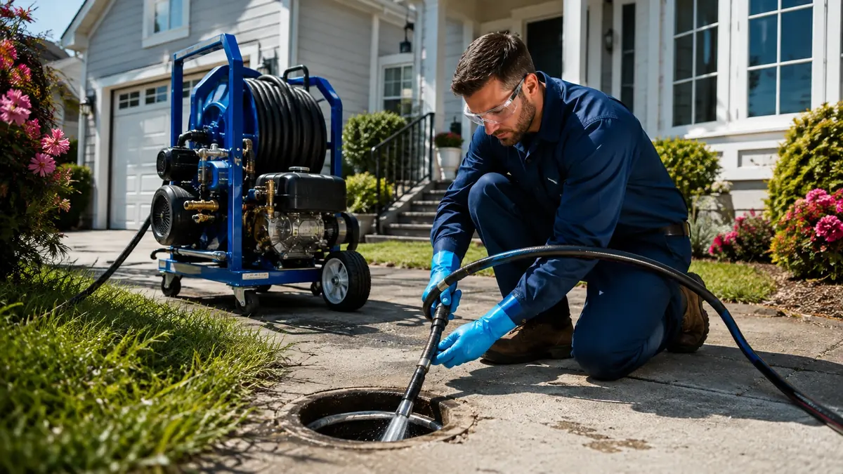 Residential Hydro Jet Drain Cleaning in Lagunitas