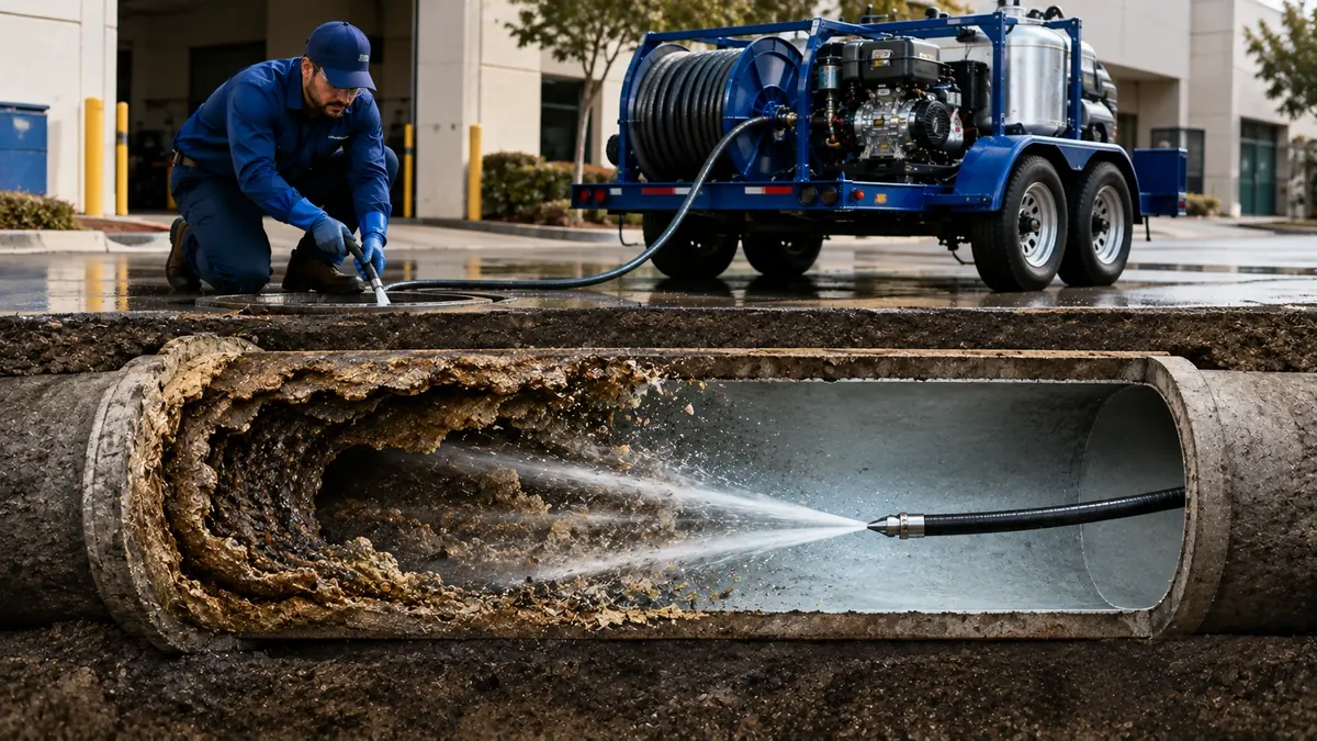 Sewer Pipe Descaling in Lagunitas